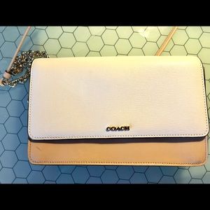 Coach Pastel Pink and White Purse